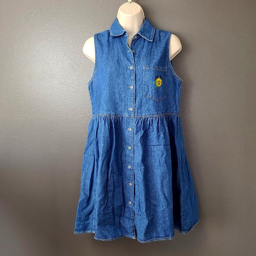 Paris Blues Blue Denim Sleeveless Dress